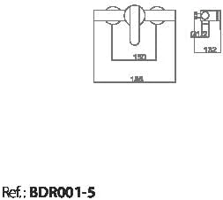 IMEX BDR001-5 Roma Series Shower Tap without Spout