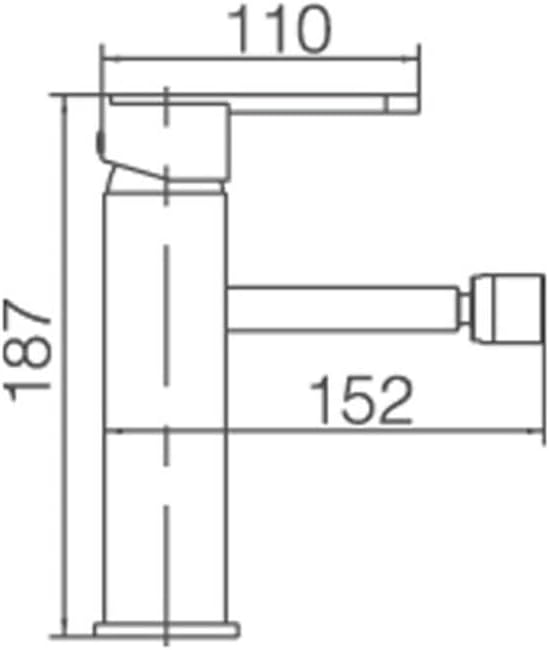 Roma single-lever bidet