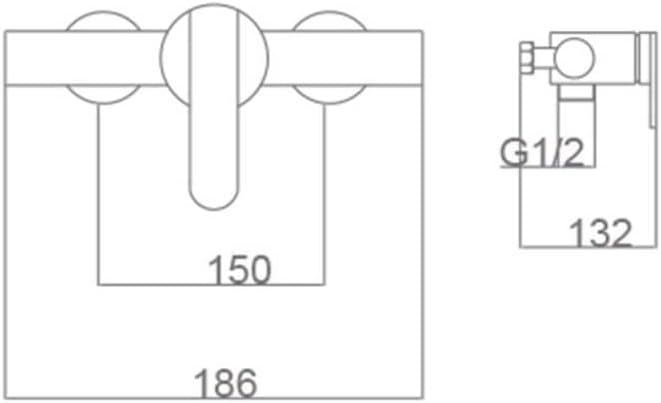 IMEX BDR001-5 Roma Series Shower Tap without Spout