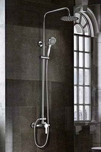 Roma matt black single-lever shower set