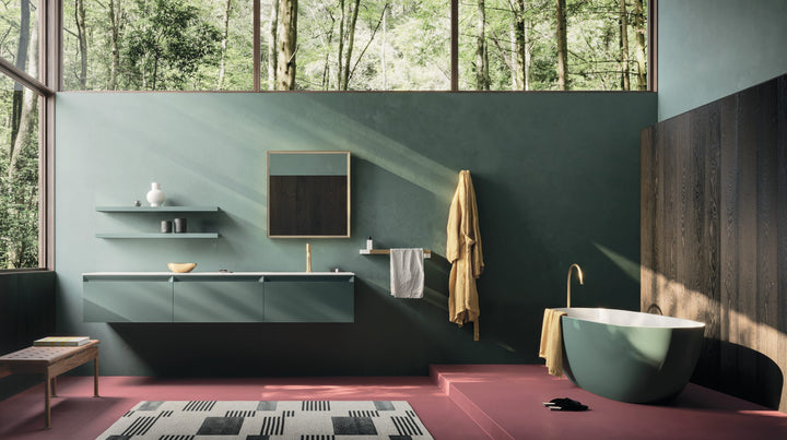 Fold complete bathroom