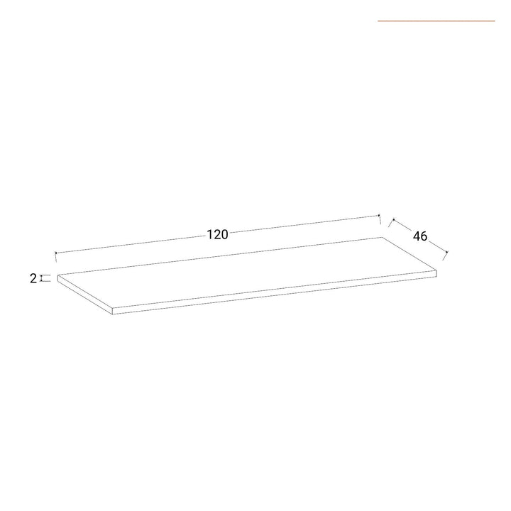 120 cm matt white washbasin with jungle green shelf - Agua