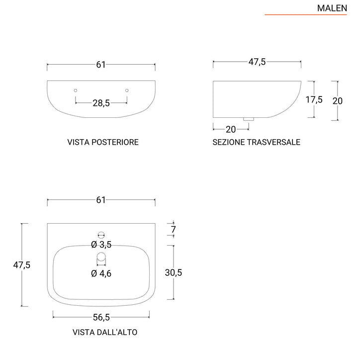 Malen basin in setting