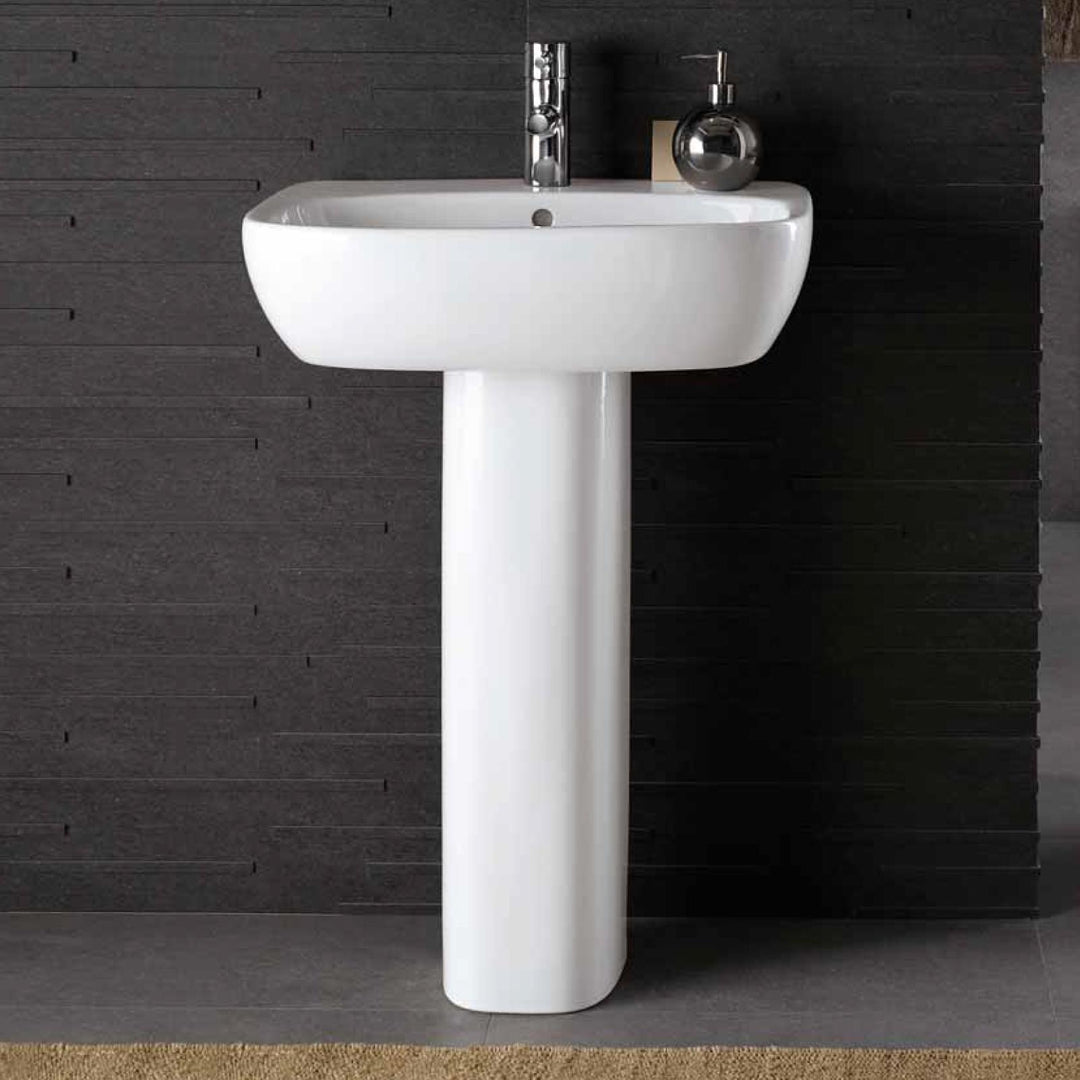 Washbasin with column 55 cm ceramic Fantasia series - Geberit