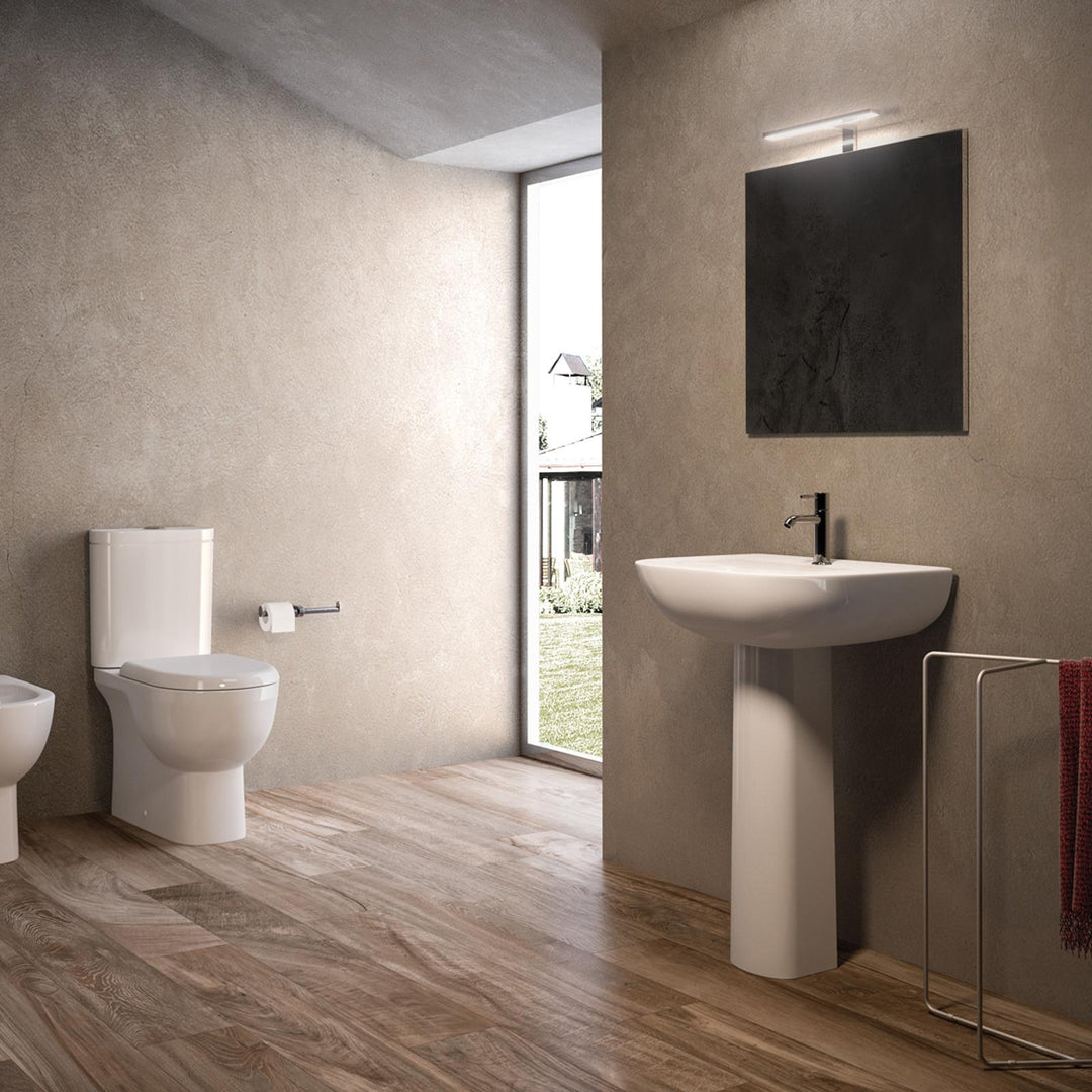 Ceramic washbasin with column 45 cm white - Ligor