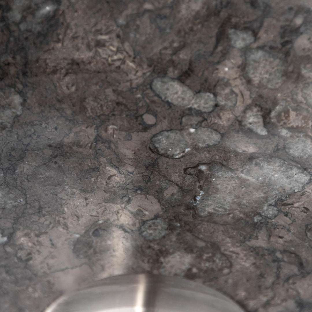 40cm Countertop Washbasin in Black Semi-gloss Marble - Artizan