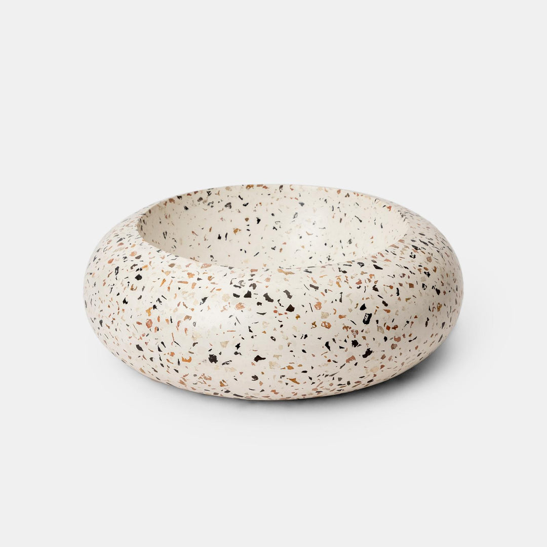 Countertop washbasin 39 x 13h cm white in beaten terra cotta dalmatia - Marks