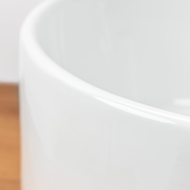 Countertop basin washbasin 55x34 cm glossy white - Cloe