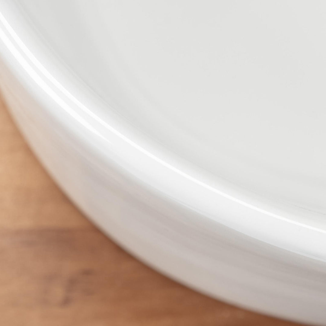 Countertop basin washbasin 55x34 cm glossy white - Cloe