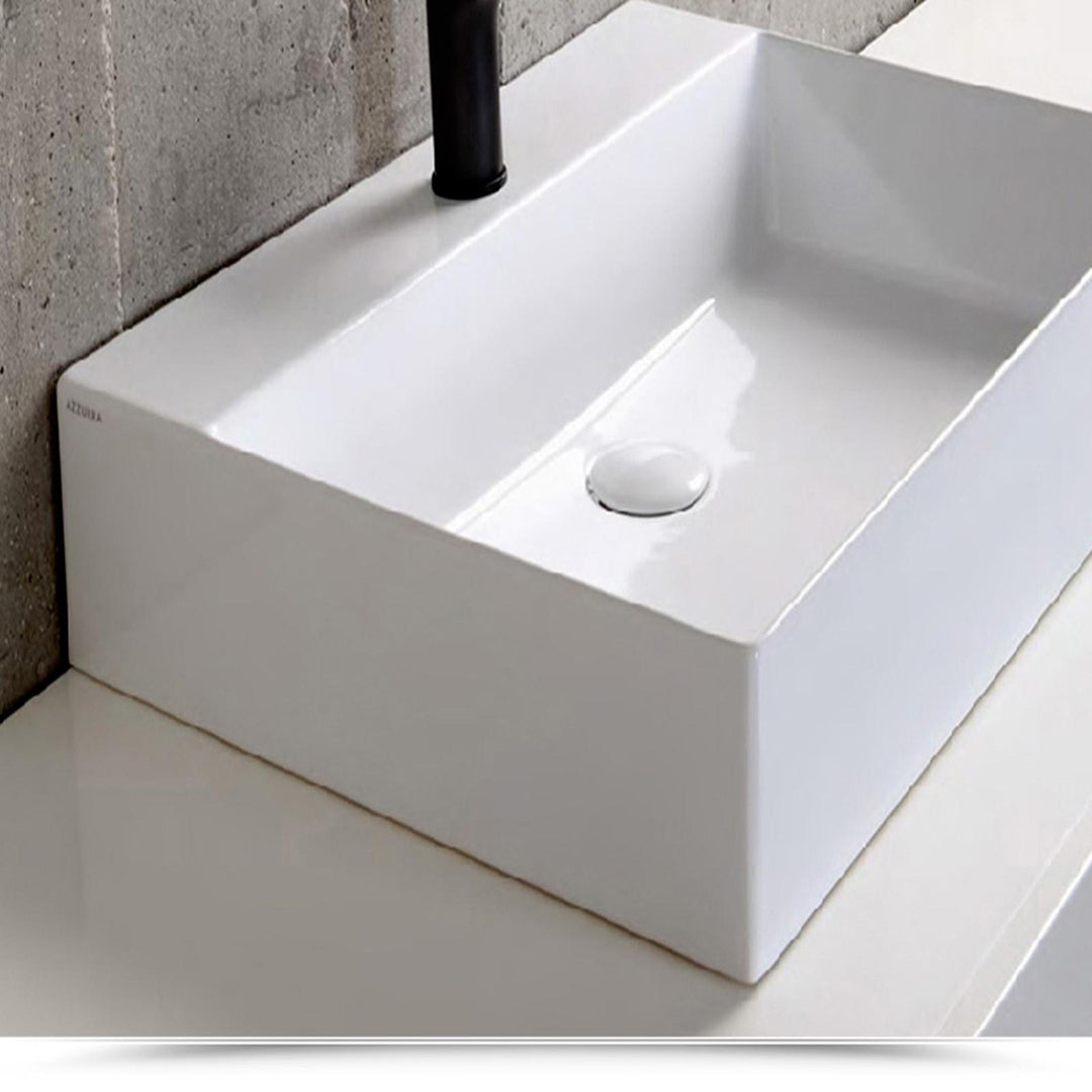 Elegance Squared single-hole basin top view