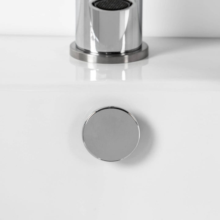 Rectangular ceramic washbasin 53 x 41 cm white countertop - Cloe