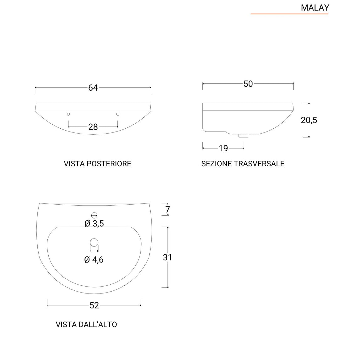 Malay basin top view