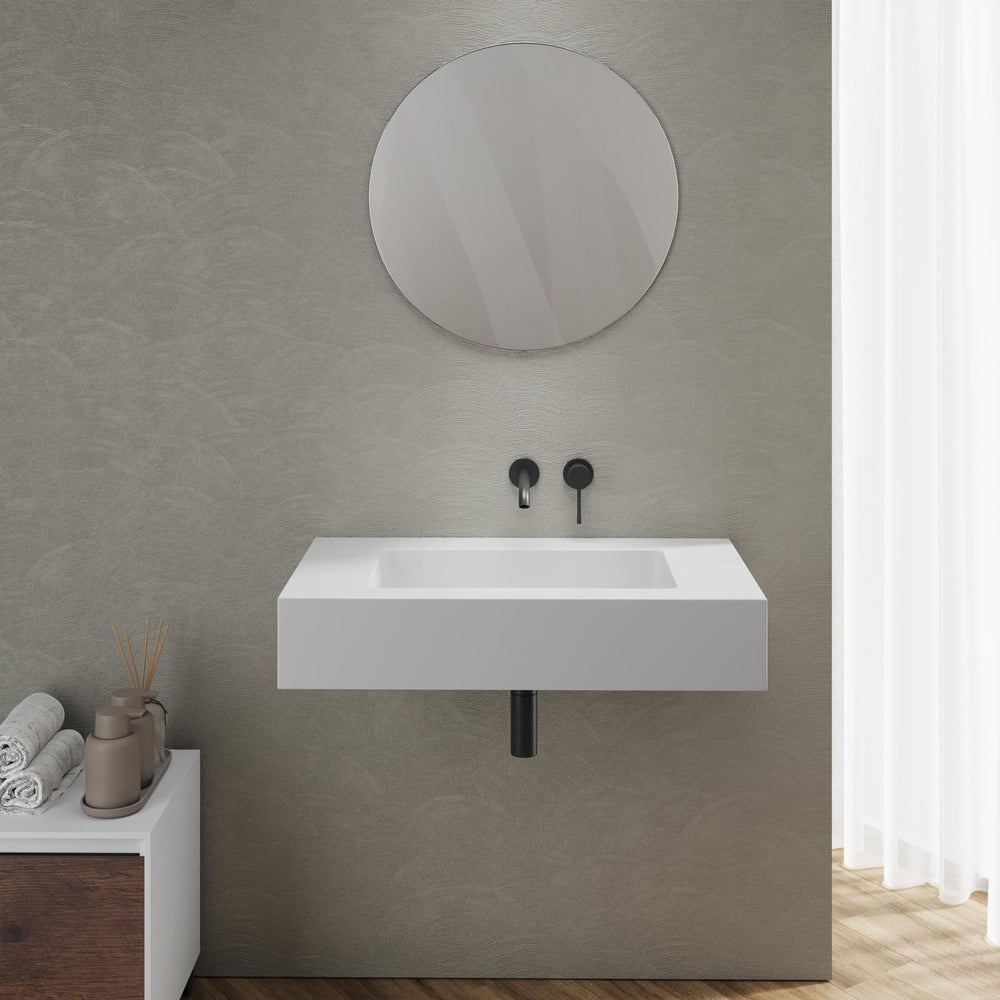 Washbasin 80X46 cm matt white - Agua