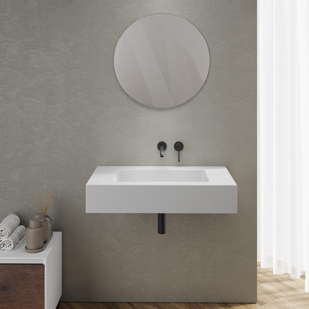 Washbasin 80X46 cm matt white - Agua
