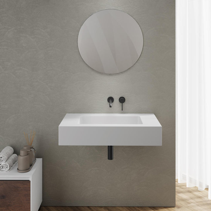 Washbasin 80X46 cm matt white - Agua