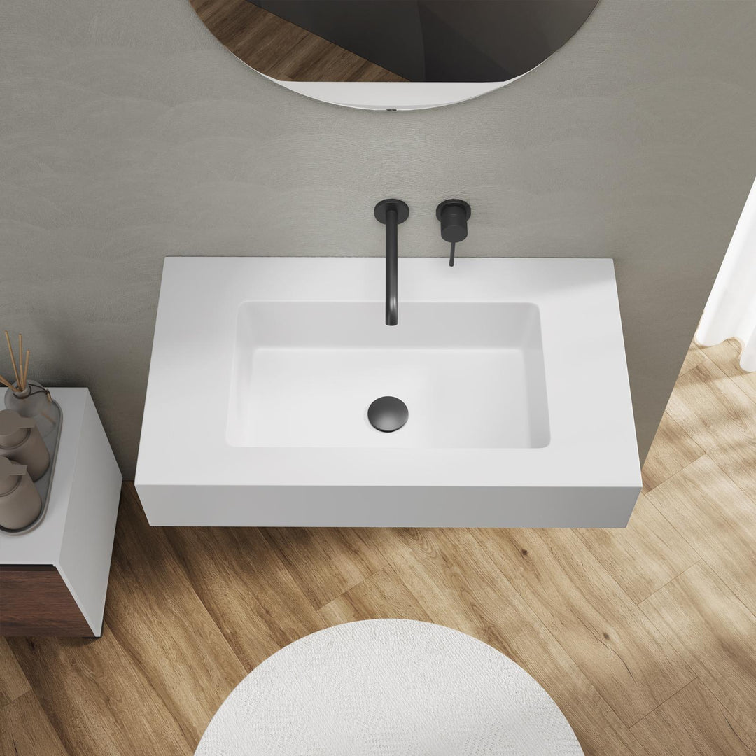 Washbasin 80X46 cm matt white - Agua