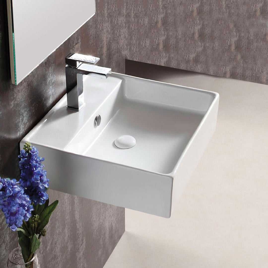 Dual mount basin front view