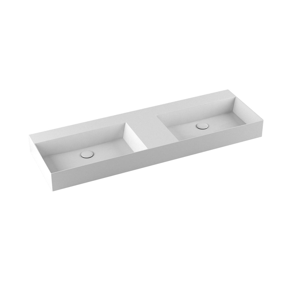 Elegance Squared double basin front view