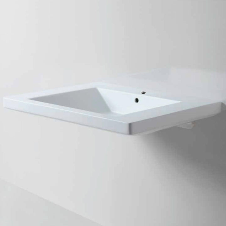 Thin basin front view