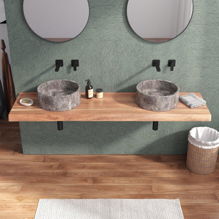 Freia Stone shelf angle view