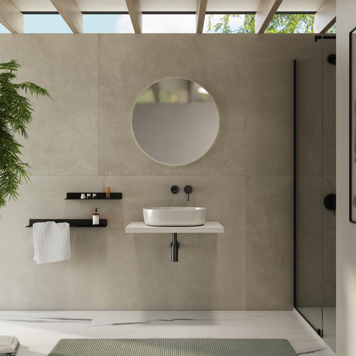 Bathroom Shelf – Plain 60 cm White Oak