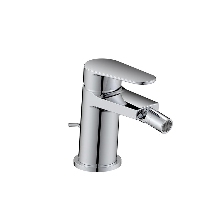 Bidet mixer with 12.1h cm chrome waste – Lir