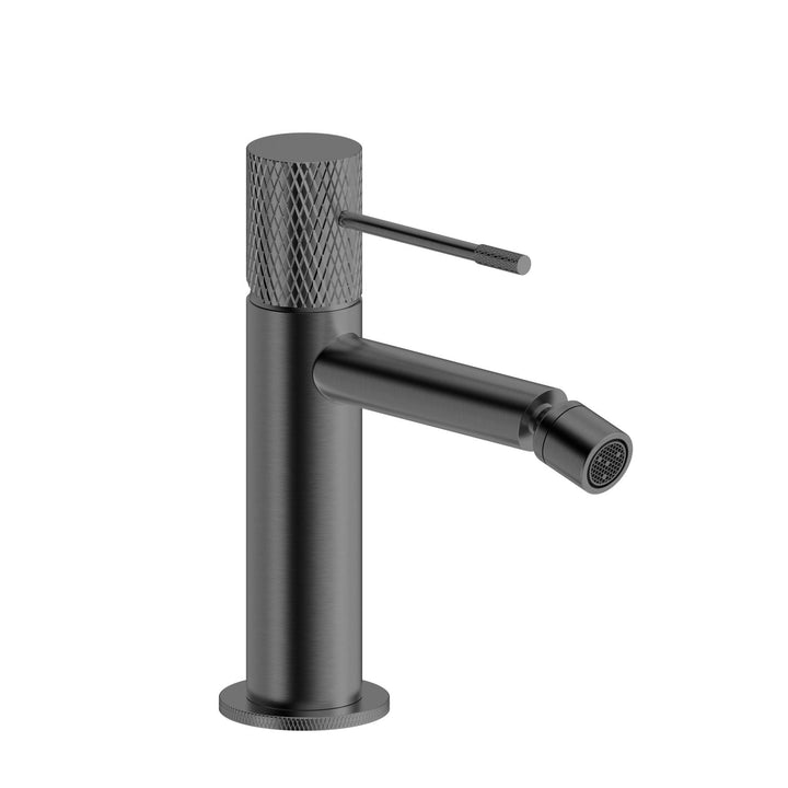 Brushed Black Brass Bidet Mixer - Crystal