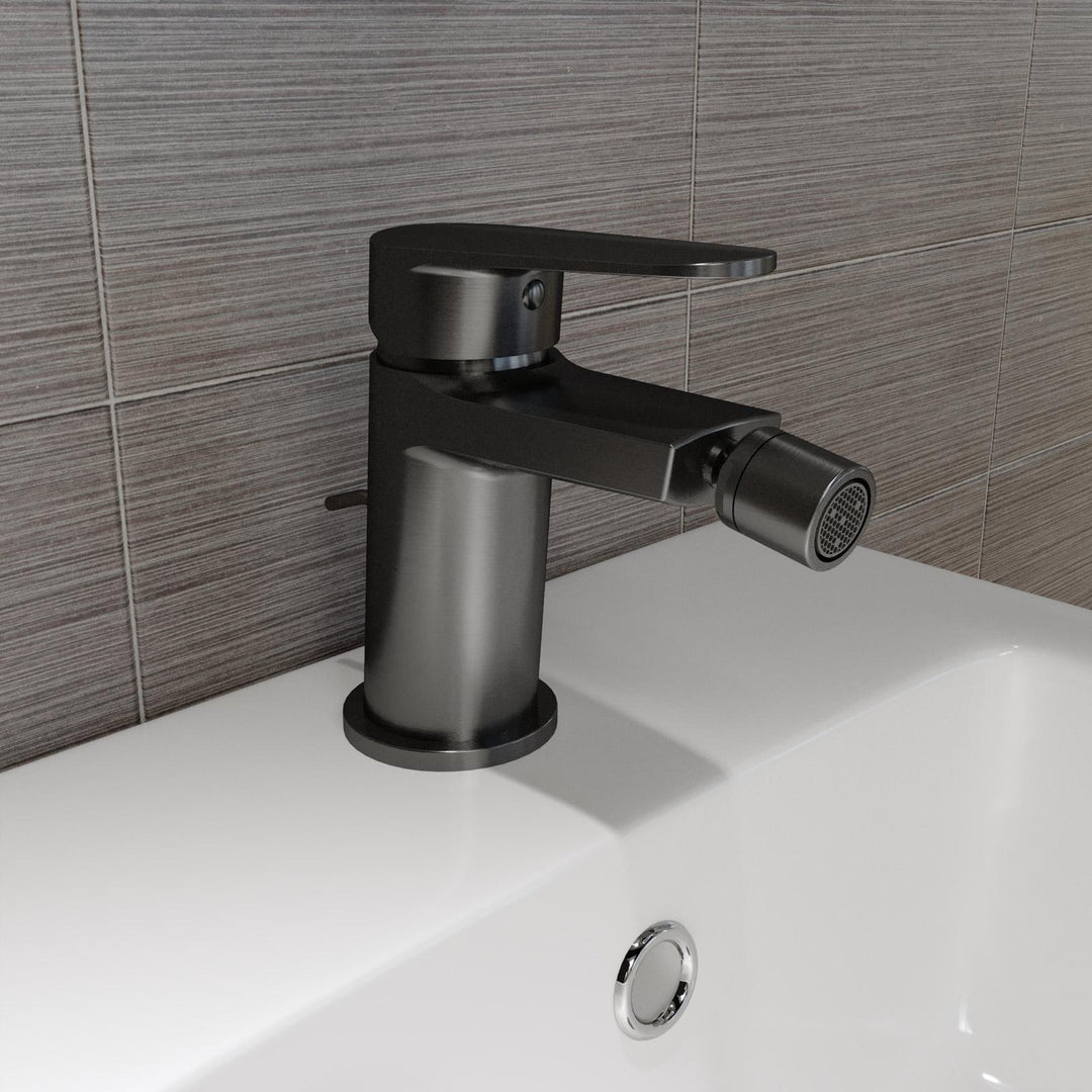 Brushed Black Brass Bidet Mixer Tap - Lir