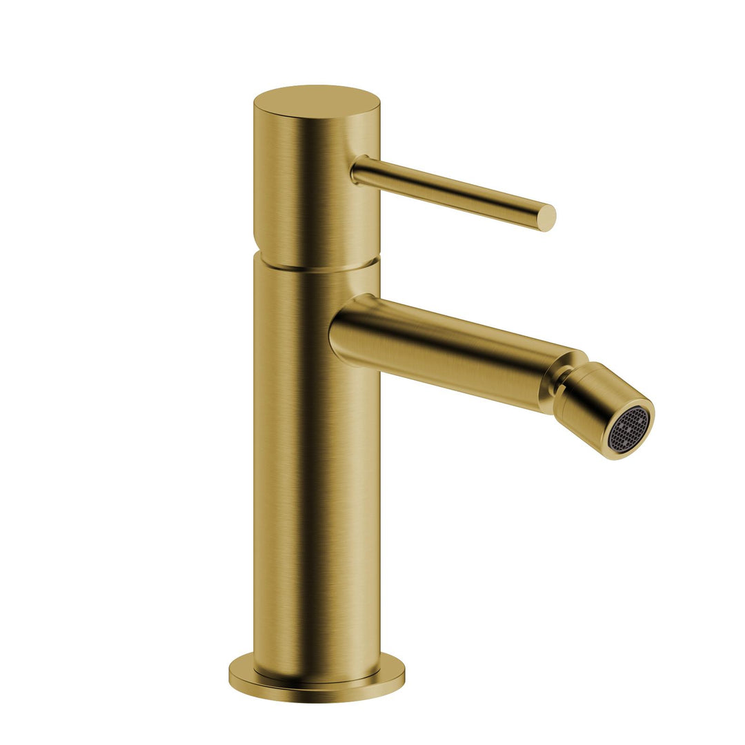Brushed Gold Brass Bidet Mixer Tap - Oasis