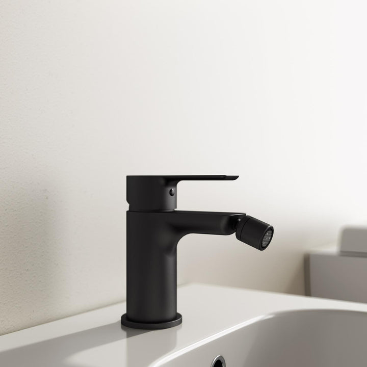 Bidet mixer 12.6h cm matt black – Key