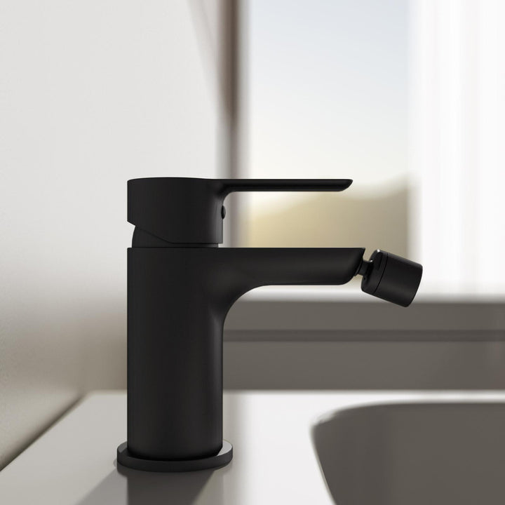 Bidet mixer 12.6h cm matt black – Key