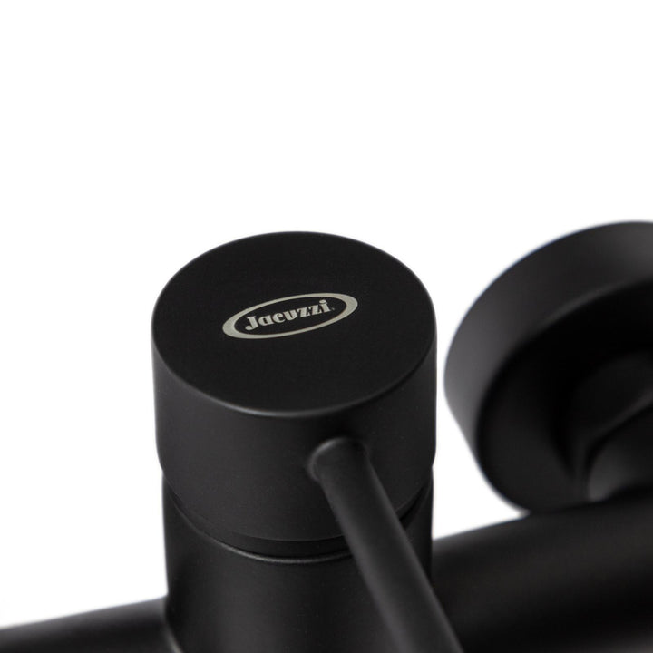 External bath mixer with matt black shower head - Gun by Jacuzzi