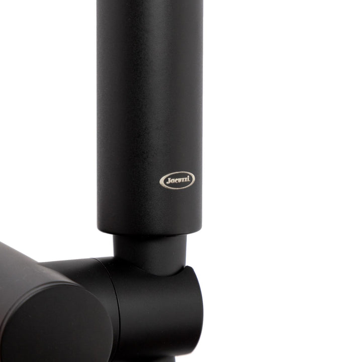 External bath mixer with matt black shower head - Gun by Jacuzzi