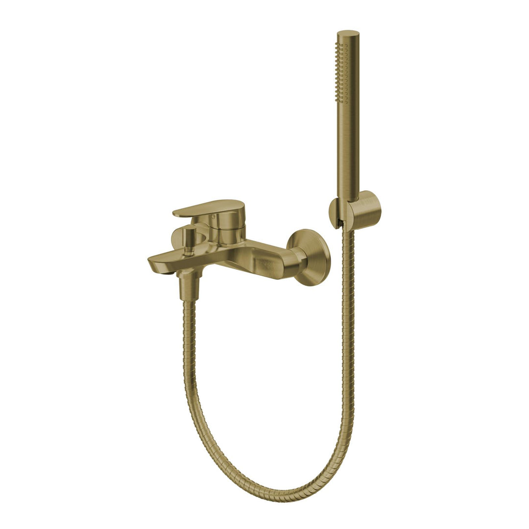Brushed gold external bath mixer - Lir
