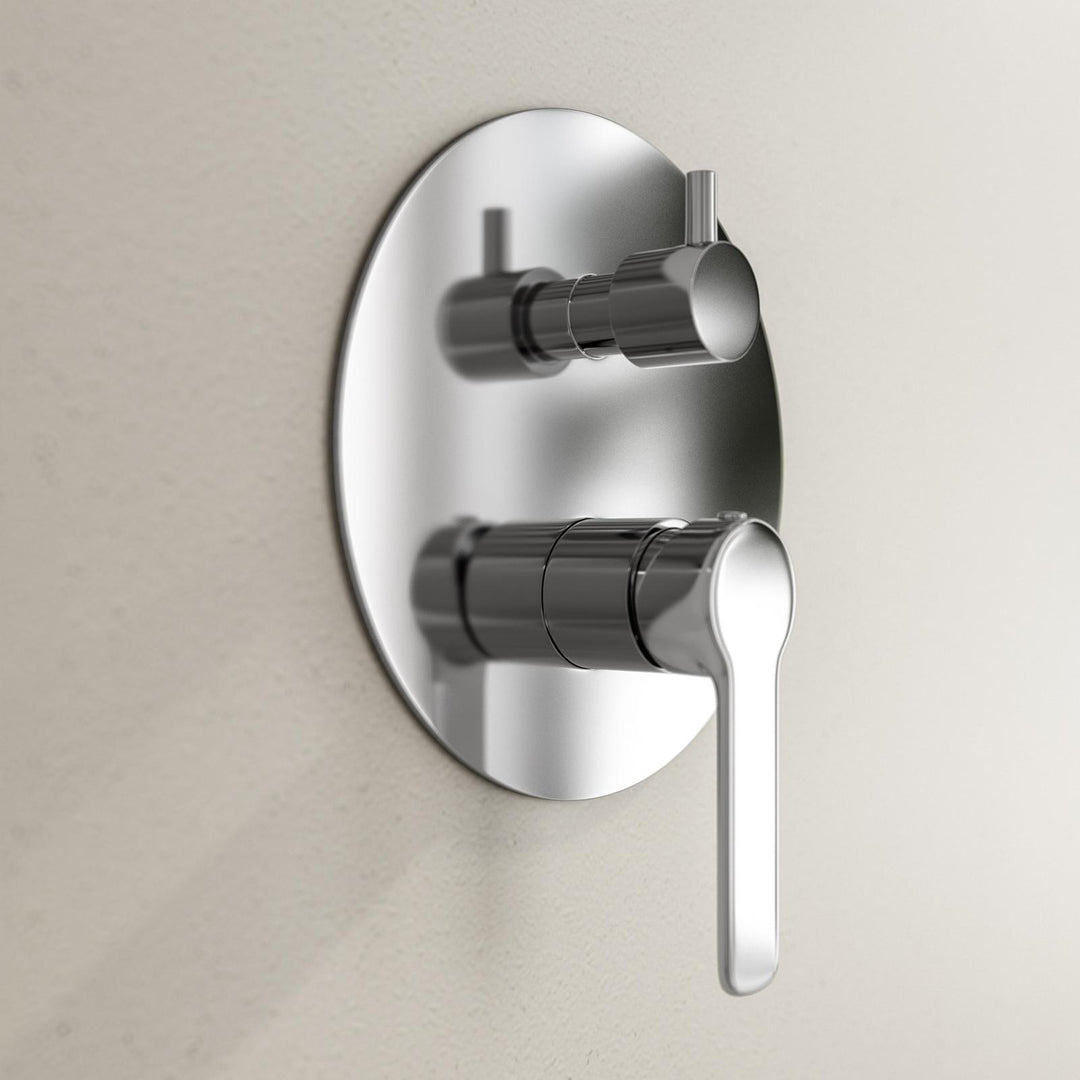 Built-in shower mixer with diverter chromed brass Tila image 1