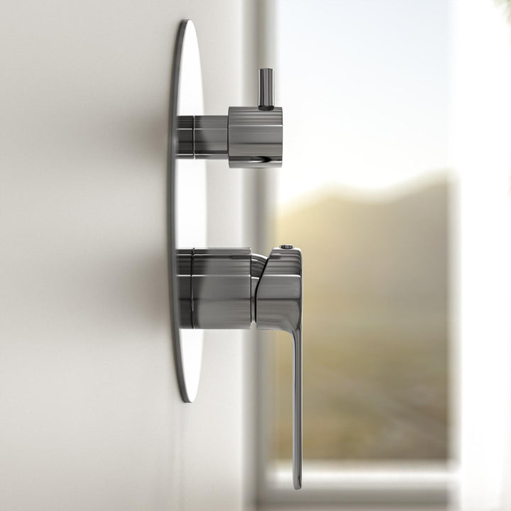 Built-in shower mixer with diverter chromed brass Tila image 3