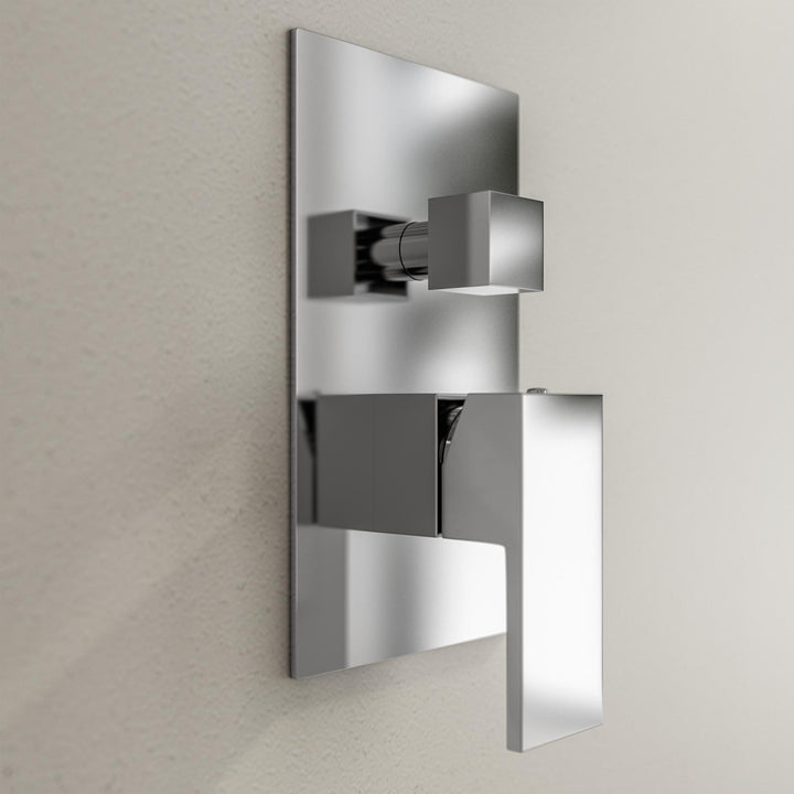 Built-in shower mixer in chromed brass image 1