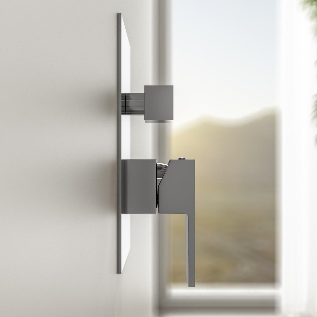 Built-in shower mixer in chromed brass image 2