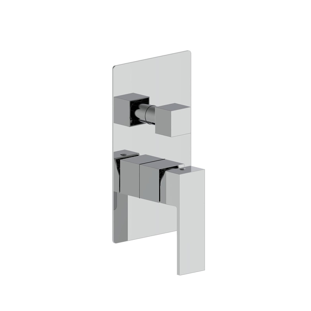 Built-in shower mixer in chromed brass image 3