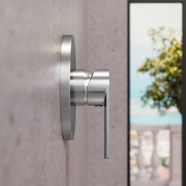 Built-in shower mixer chrome brass Fluid image 2