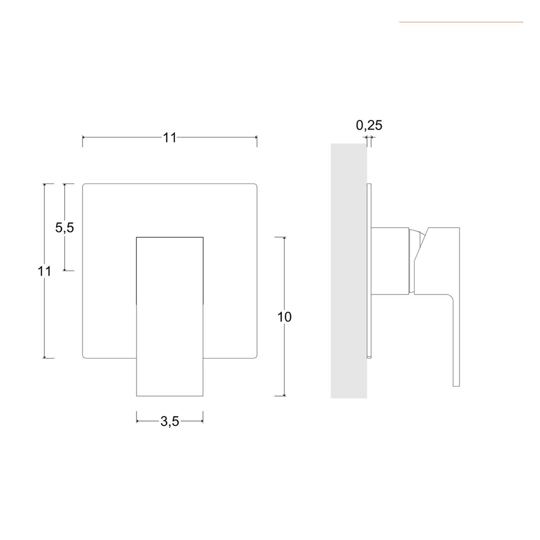 Built-in shower mixer - Tiamat - image 4