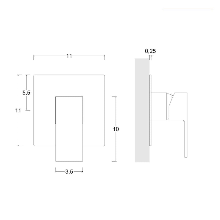 Built-in shower mixer - Tiamat - image 4
