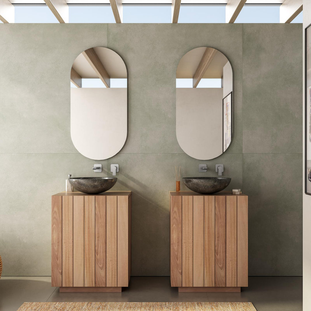 Kilua 60 cm teak wood bathroom vanity unit