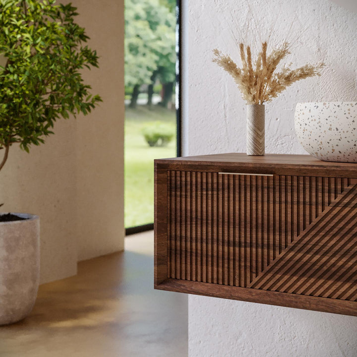 Top view with drawer open