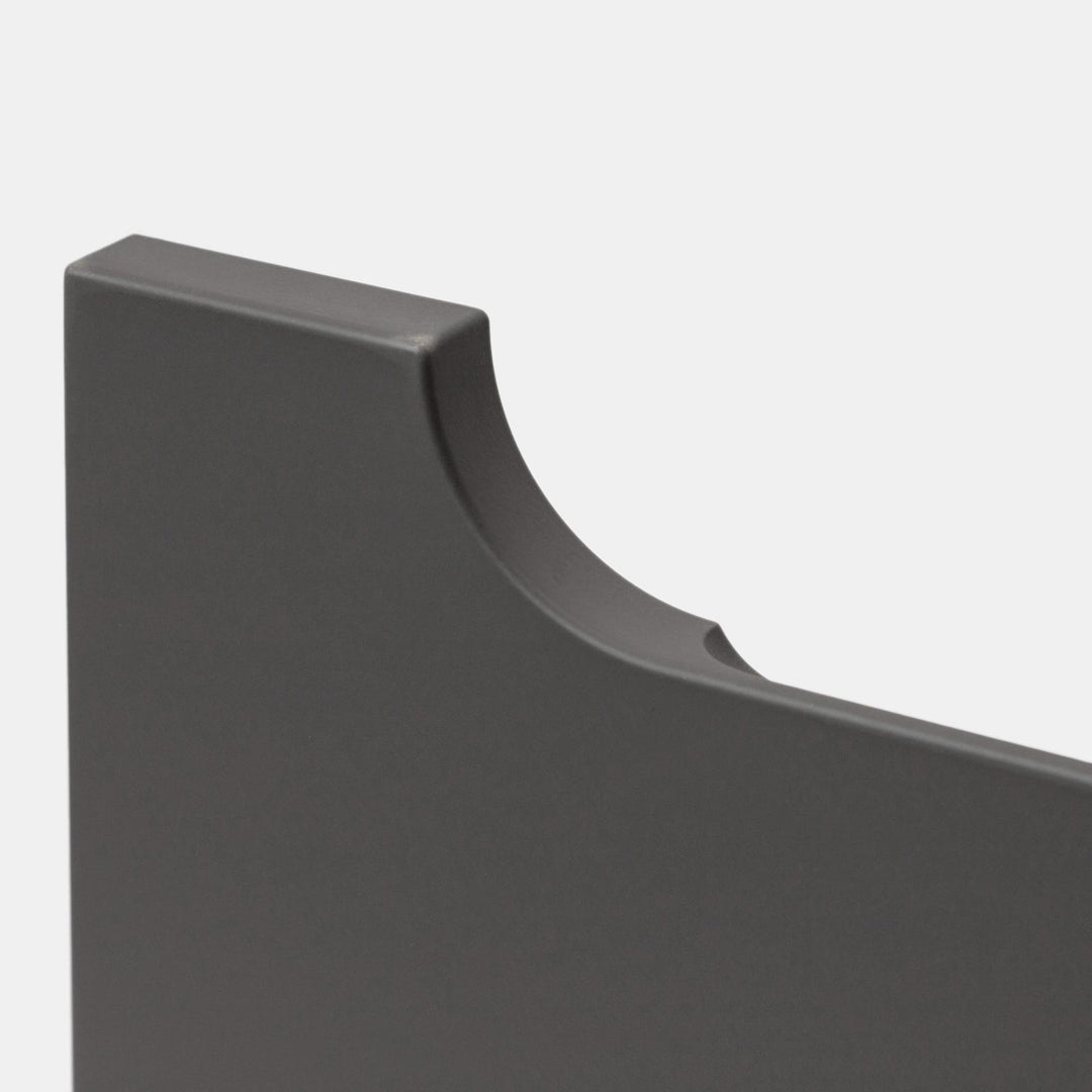 100 cm anthracite suspended bathroom cabinet with integrated sink and mirror - Sleek