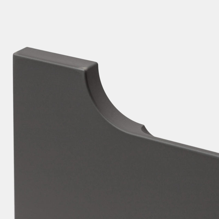 100 cm anthracite suspended bathroom cabinet with integrated sink and mirror - Sleek