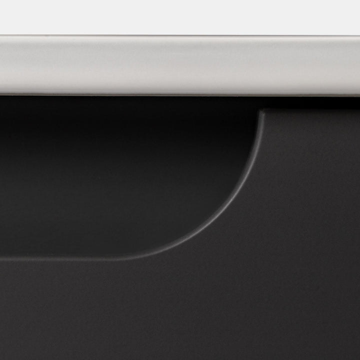 100 cm anthracite suspended bathroom cabinet with integrated sink and mirror - Sleek