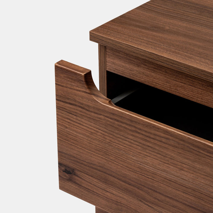 120cm suspended bathroom cabinet in solid oak with top and mirror - Sleek Plus