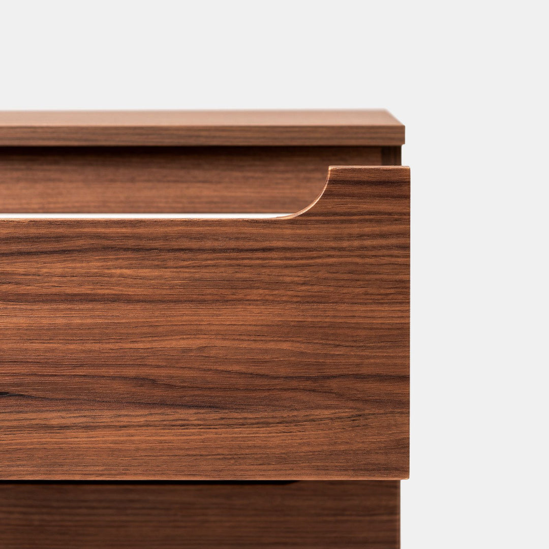 120cm suspended bathroom cabinet in solid oak with top and mirror - Sleek Plus