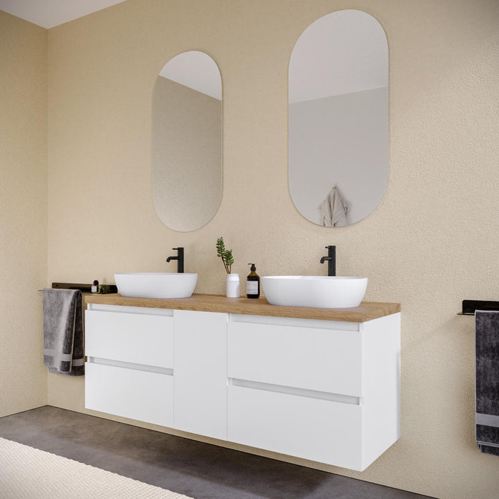 Anami 150 cm White Satin Cabinet - Image 2